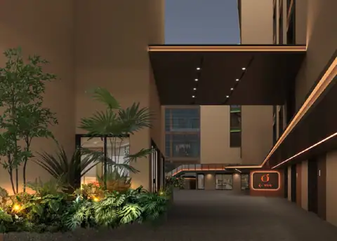 云南西双版纳景洪泼水广场桔子酒店